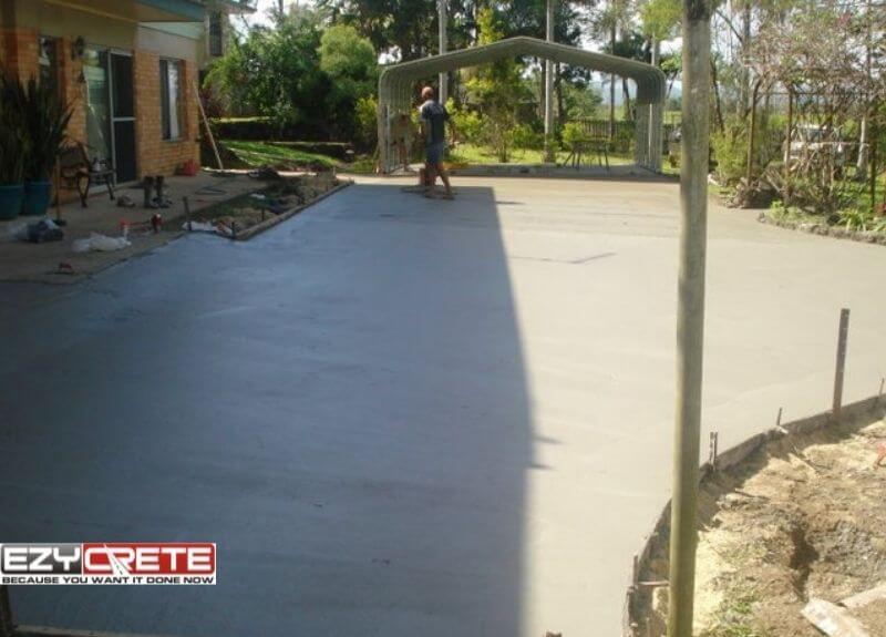 concrete driveway