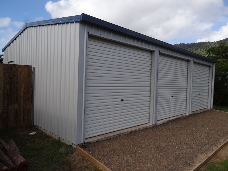 trusty sheds 3-door-steel-shed